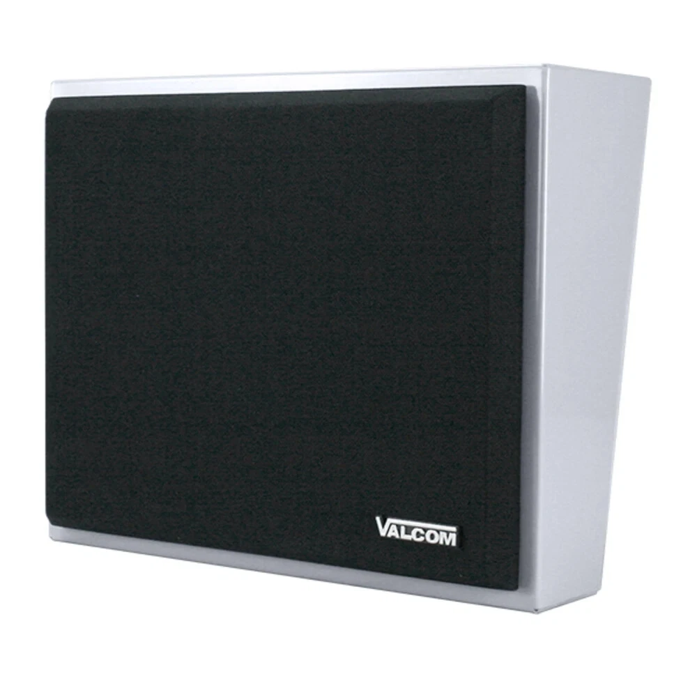 NEW SEALED VALCOM MODEL V-WTGY GREY METAL ENCLOSURE WALL SPEAKER FIRE ALARM
